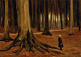 Vincent van Gogh Girl in the Woods painting